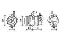 Compressor, air conditioning