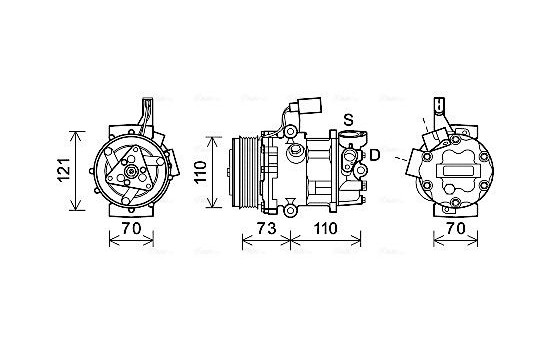 Compressor, air conditioning