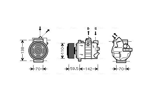 Compressor, air conditioning