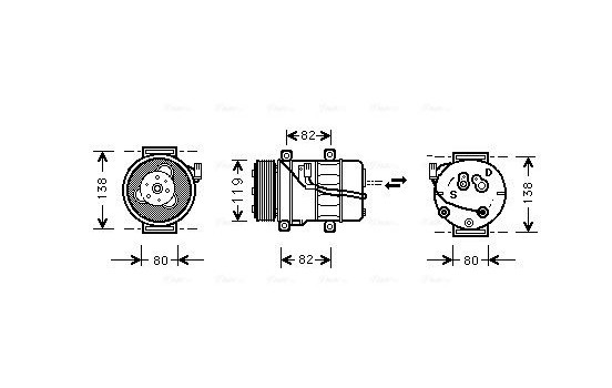 Compressor, air conditioning