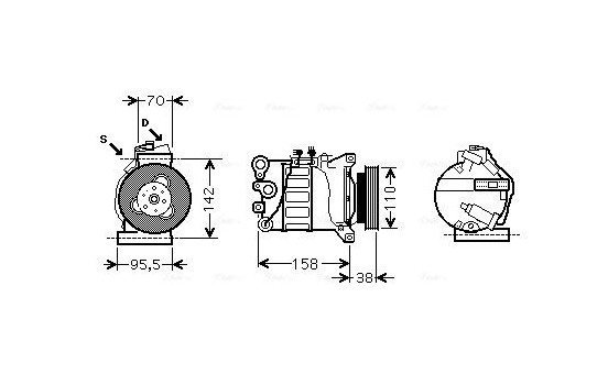 Compressor, air conditioning