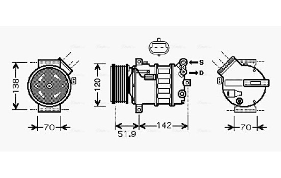 Compressor, air conditioning