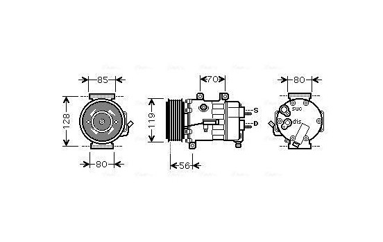 Compressor, air conditioning