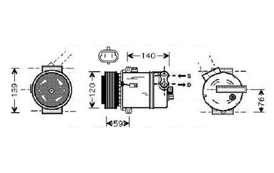 Compressor, air conditioning