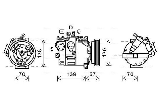 Compressor, air conditioning