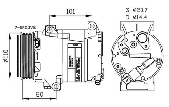 Compressor, air conditioning, Image 2