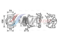Compressor, air conditioning