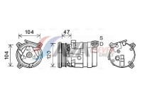 Compressor, air conditioning