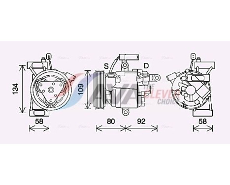 Compressor, air conditioning