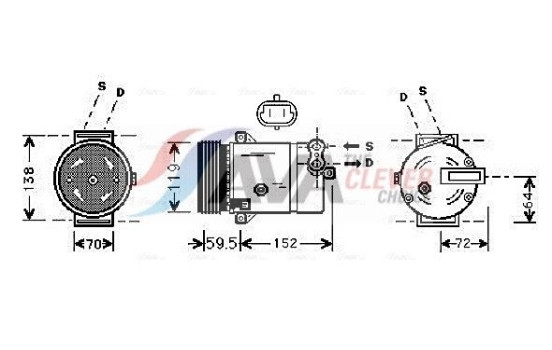 Compressor, air conditioning