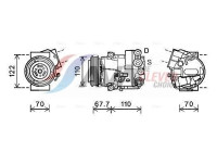 Compressor, air conditioning