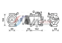 Compressor, air conditioning