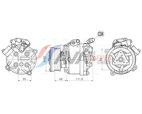 Compressor, air conditioning