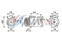 Compressor, air conditioning