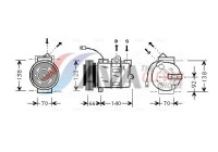 Compressor, air conditioning