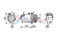 Compressor, air conditioning