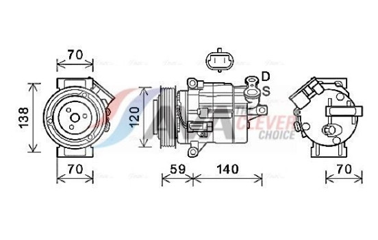 Compressor, air conditioning