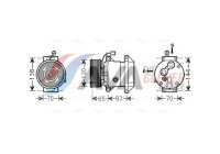 Compressor, air conditioning