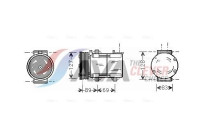 Compressor, air conditioning
