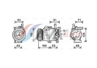 Compressor, air conditioning