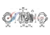 Compressor, air conditioning