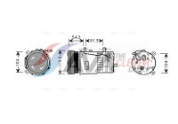 Compressor, air conditioning
