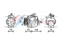 Compressor, air conditioning