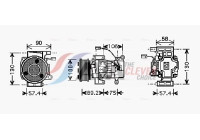 Compressor, air conditioning