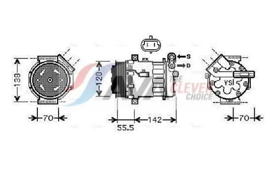 Compressor, air conditioning