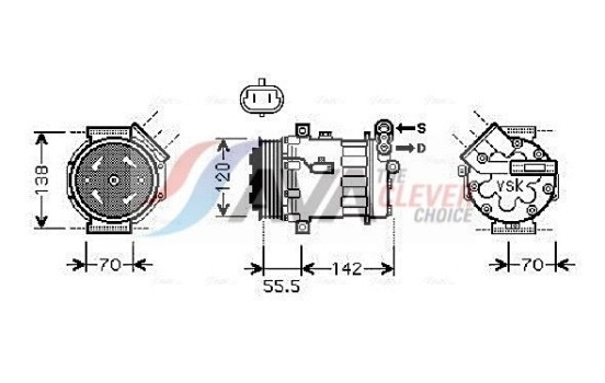 Compressor, air conditioning
