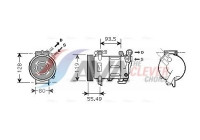 Compressor, air conditioning