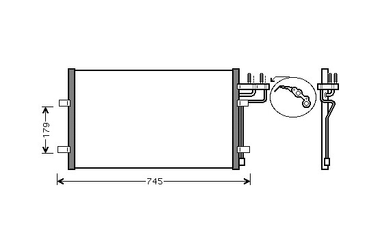 Air conditioning condenser 18005367 International Radiators Plus