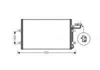 Air conditioning condenser C30/S40/V50 MT from '06 59005149 International Radiators Plus