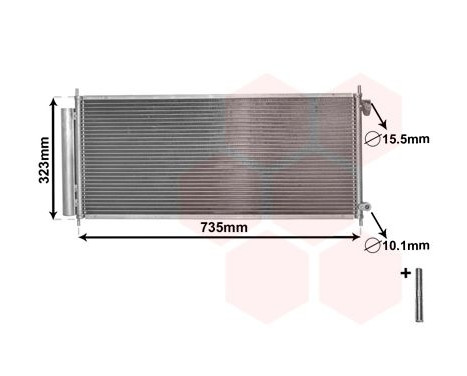 Air conditioning condenser JAZZ 12i/13i MT/AT 04- 25005222 International Radiators Plus