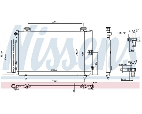 Capacitor, air conditioning 940013 Nissens, Image 3