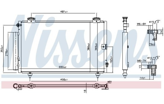 Capacitor, air conditioning 940013 Nissens, Image 3