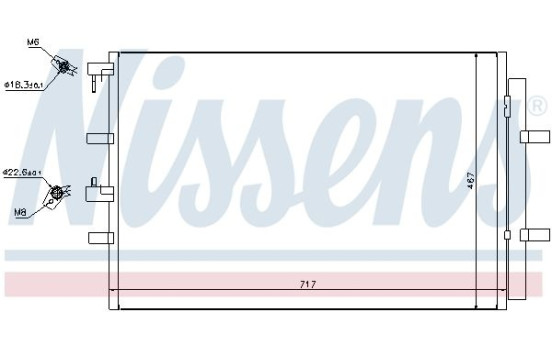 Capacitor, air conditioning 940330 Nissens, Image 2