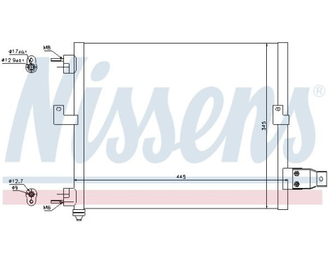 Capacitor, air conditioning 94036 Nissens, Image 6