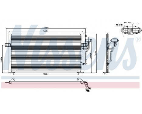 Capacitor, air conditioning 94433 Nissens, Image 3