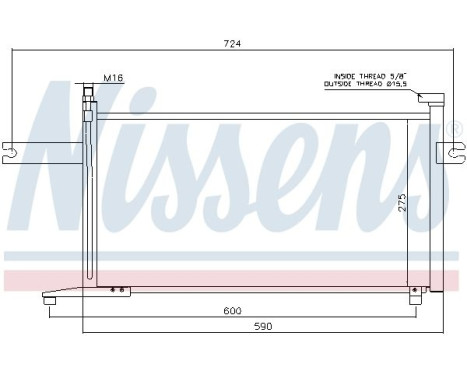 Capacitor, air conditioning 94498 Nissens, Image 5