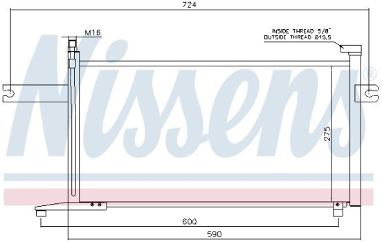Capacitor, air conditioning 94498 Nissens, Image 5