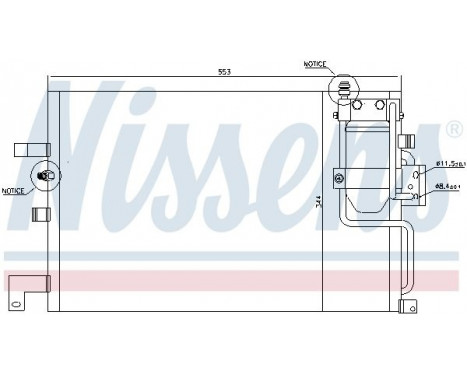 Capacitor, air conditioning 94504 Nissens, Image 6