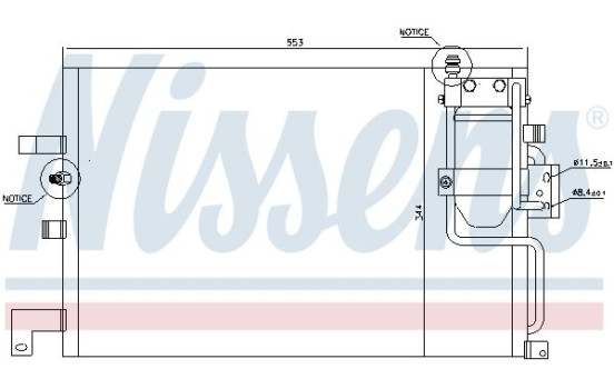 Capacitor, air conditioning 94504 Nissens, Image 6
