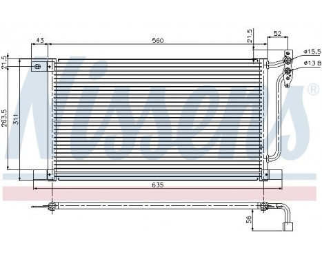 Capacitor, air conditioning 94527 Nissens, Image 2