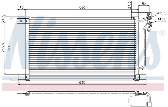 Capacitor, air conditioning 94527 Nissens, Image 2