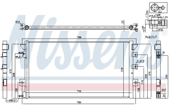 Capacitor, air conditioning 94680 Nissens, Image 3