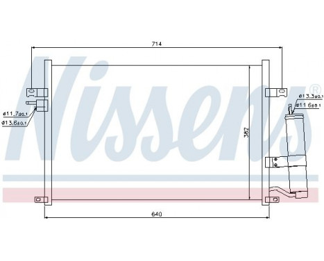 Capacitor, air conditioning 94725 Nissens, Image 2