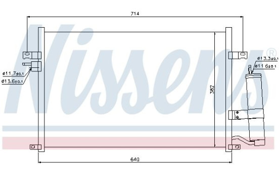 Capacitor, air conditioning 94725 Nissens, Image 2