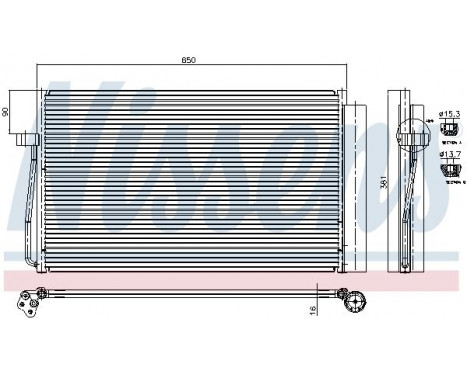 Capacitor, air conditioning 94747 Nissens, Image 2