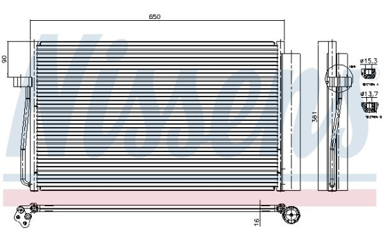 Capacitor, air conditioning 94747 Nissens, Image 2